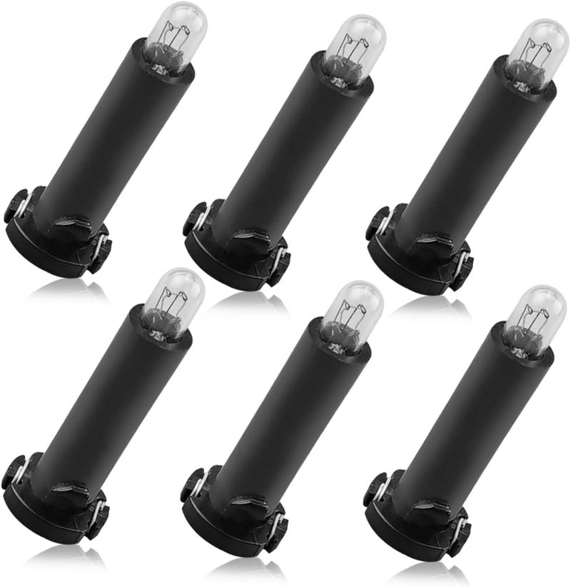TIKSCIENCE Neo-Wedge Bulb Replace 79629-S3V-A01 Compatible with Honda Element ACURA MDX 2001 2002 2003 2004 2005 2006 2007 2008 2009 2010 2011, HVAC Control Bulb With Black Socket 6 Pcs - Image 1